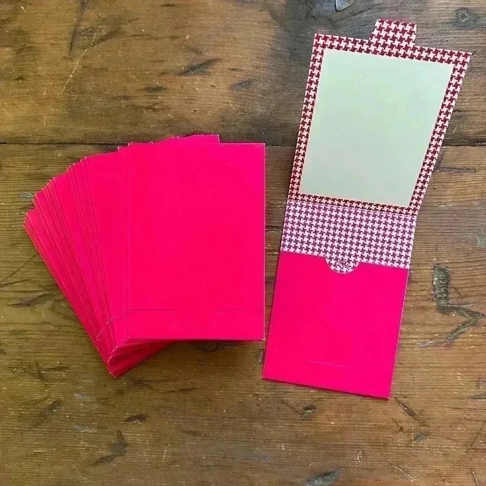 Bags & Bows Set of 25 Pink Gift Card Holders NWOT